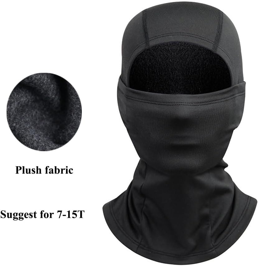 Kids-Balaclava-Ski-Mask-Boys-Girls Windproof Thin-Fleece Neck-Warmer-Gaiter Winter-Face-Mask in Cold Weather 7-15T - Image 3