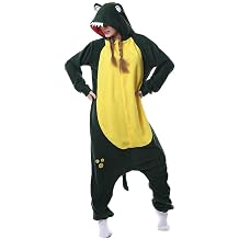 Adult Kigurumi Pajamas, Alligator, Unisex, Costume, Winter Loungewear, Animals, Loose, Cute, Loungewear, Cold Protection, Hooded, Pajama Parties, Event Room Wear, Gift