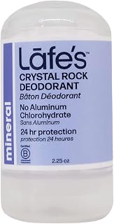 Lafe's Natural Deodorant | Unscented Crystal Mineral Rock Natural Deodorant | 2.25 Ounce (Pack of 1)