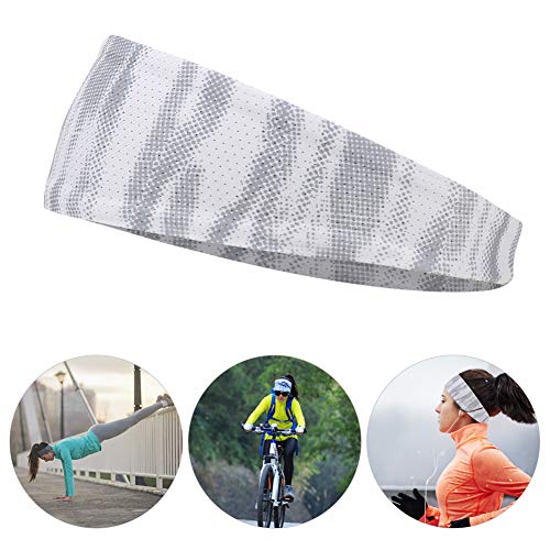 Faixa de cabelo esportiva, faixa de cabelo de poliéster para ioga, absorção de suor, secagem rápida,