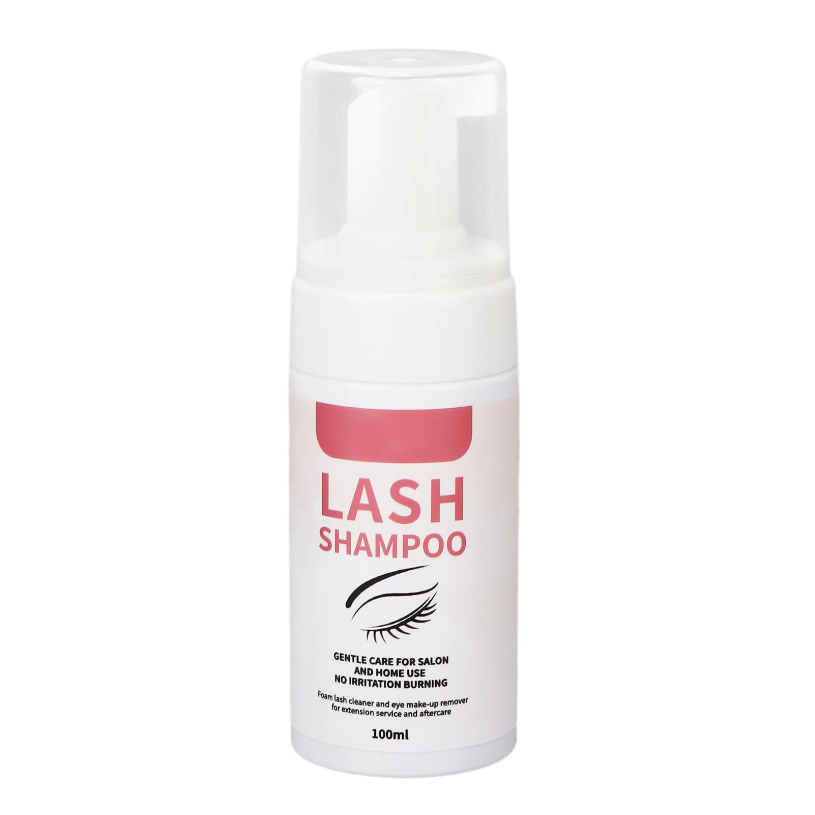Limpiador de pestañas de 100 Ml, limpiador de pestañas hidratante, espuma fina, desmaquillador de pestañas, mousse, champú para extensiones de pestañas