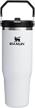 STANLEY IceFlow 2.0 Flip Straw Tumbler with Handle 30 oz | Twist On Lid and Flip Up Straw | Leakproof Water Bottle | Insulated Stainless Steel | BPA-Free | Chalk