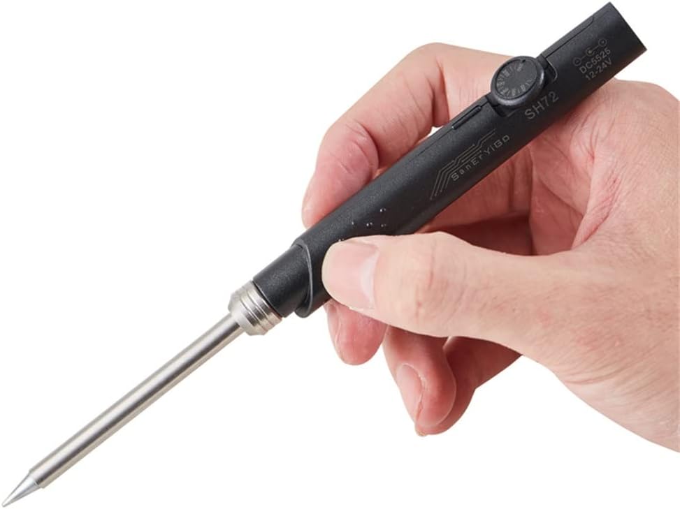 65W 12-24V 220-400℃ Adjustable Digital Soldering Iron Station DC5525 Tips Set of Tools