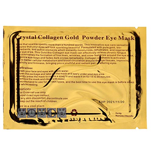 Ruzzut Under Eye Patches - 30 Pairs 24K Golden Collagen Under Eye Mask, Anti Aging Hyaluronic Acid Under Eye Gel Pads Reducing Dark Circles, Puffy Eyes & Eye Bags(30Pcs Gold) #TOP2