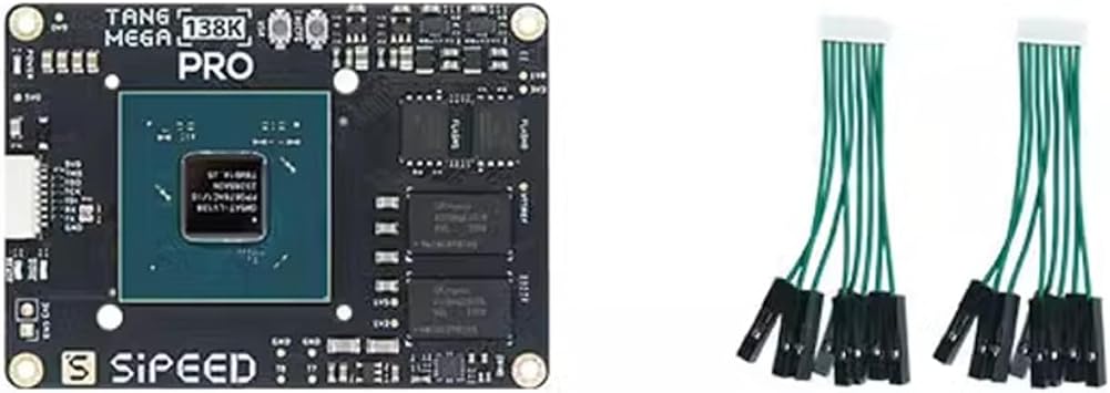 WayPonDEV Sipeed Tang Mega 138K Pro Dock Single Board Computer, GW5AST-LV138FPG676A FPGA RISC-V CPU,1GB DDR3 RAM,2X 128Mbits Flash,DVP Camera,for FPGA High-Speed Communication 138K Pro SOM