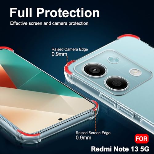 Image of TheGiftKart Crystal Clear Back Cover Case for Mi Redmi Note 13 5G | Shockproof Soft TPU Case | Cushioned Edges for Ultimate Protection Back Cover Case (TPU, Transparent)