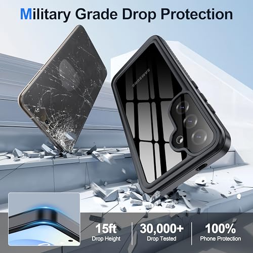 Image of ANTSHARE IP68 Waterproof Case for Samsung Galaxy S25 Plus, Black