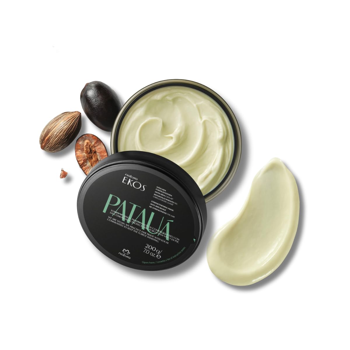 Ekos Patauá Strengthening Anti-Breakage Hair Mask - For Weakened, Brittle, Damaged and Dry Hair - Vegan, Not Tested On Animals