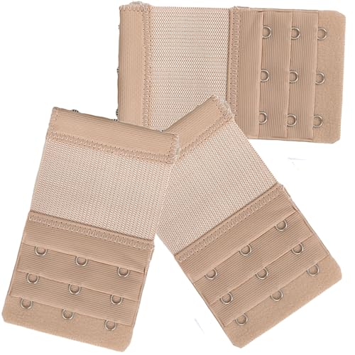 Image of Bra Strap Extenders, Women Elastic Extensions Bra Extender Set, 6 Piece,Skin,White,Black