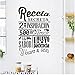 Adesivi Ricetta segreta spagnola Decorazione murale Cucina Adesivi murali in vinile Home Decor Poster Adesivi murali per la casa Arte murales A6 38x59cm