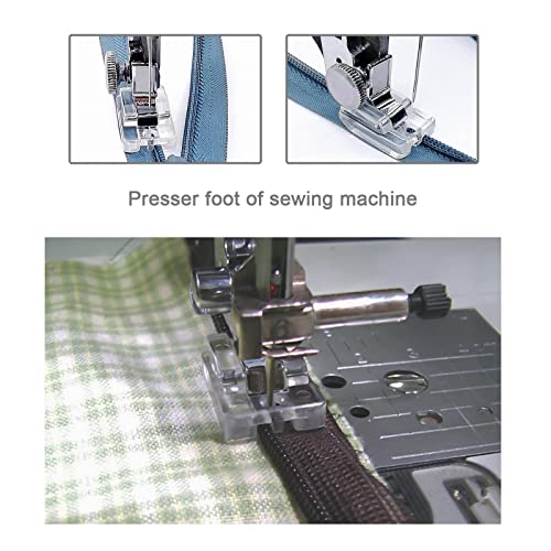 EMSea 2PCS Presser Feet Invisible Zipper Sewing Machine Presser Foot Compatible with Brother Compatible with Singer Snap-On Sewing Machines Spare Parts - Image 3