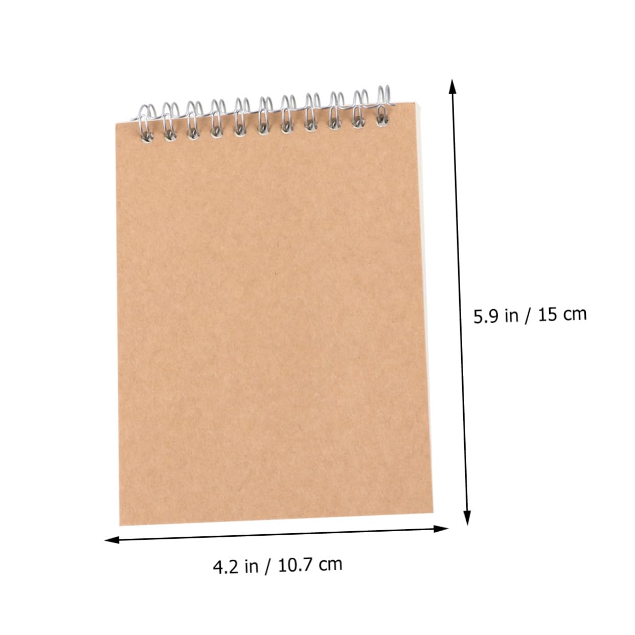 12 pièces Lot de Kraft à Spirale Cahier Vierge pour Carnet de Notes Bureau et Étudiant Polyvalent