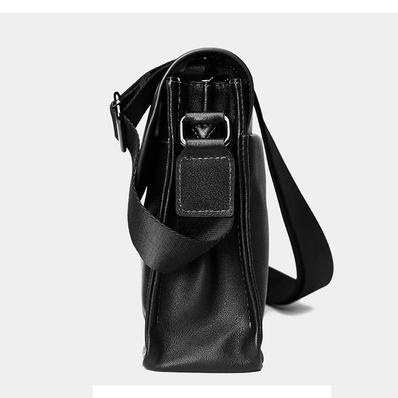 Sac de messager en cuir décontracté marron format small pour hommes - 6