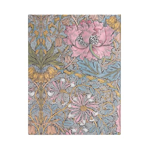 Morris Pink Honeysuckle (William Morris) Ultra 12-Month Verso Hardback Dayplanner 2025 (Elastic Band Closure) - Image 3