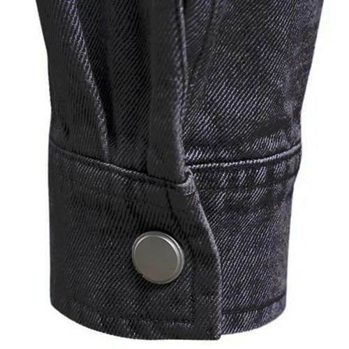 Chaqueta denim ligera para hombre manga larga miniatura 6