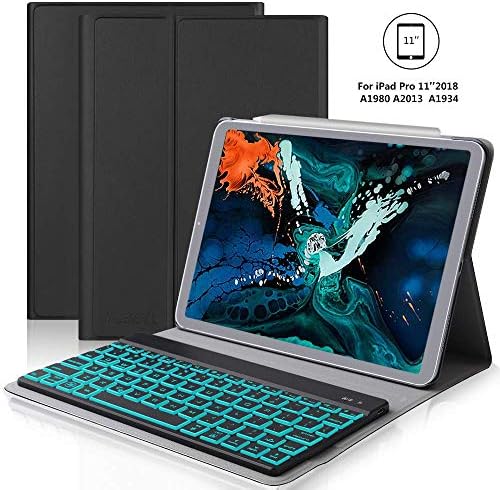Wireless Bluetooth Keyboard Ultra-Slim Fit for iPad 8th Generation, iPad Air 4th Gen, iPad Pro 12.9/11, iPad Mini, and More Bluetooth Enabled Devices,Black