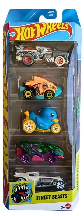 Hot Wheels Street Beasts 5 Pack 1:64 Coches Diecast miniatura 1