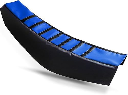 Miniatura 3 de Funda de asiento suave universal para motocross, compatible con Kawasaki KX Honda CRF Yamaha YZF Suzuki RM DR-Z (azul)