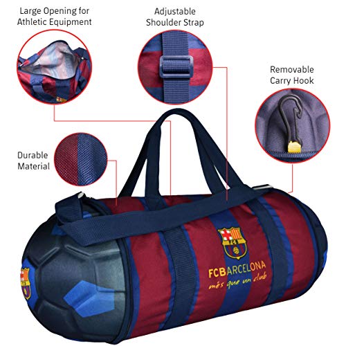 Official FC Barcelona Soccer Ball Duffle Bag