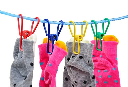 Yueton CLIP HOOK Pack Of 30 Multi-Purpose Clothesline Utility Clips thumb #2
