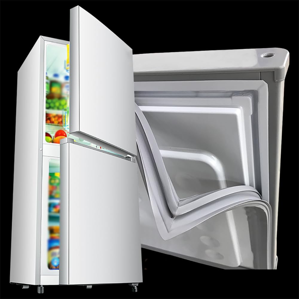 Junta Universal para Puerta de frigorífico y congelador,Sello magnético para Puerta de Nevera Fridge,Gray/White