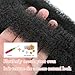 Afro Kinkys Bulk Hair for Dreadlock Extensions 3 Bundles 90g Micro Twist Repair Locs Braiding Crochet Hair Synthetic Afro Kinky Curly Braiding Hair for Black Women and Man (T30#, 8inch)