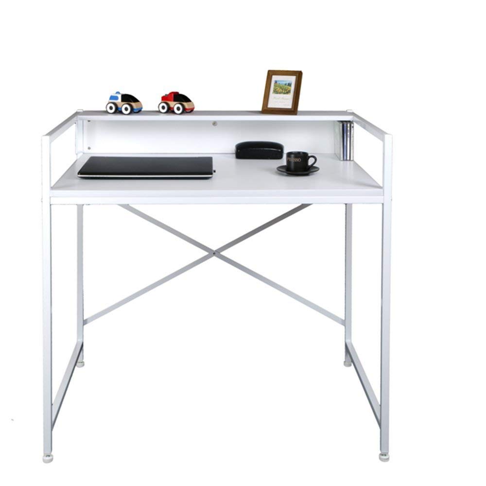 Folding Table Adjustable Laptop Table Folding Writing Desk Roller Desk Dining Table Maple Color 2 Color Optional Size Optional Can be rotated (Color : White, Size : 122 60cm)