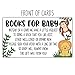 50 Safari Jungle Animals Books for Baby Shower Request Cards - Invitation Inserts - Gender Neutral