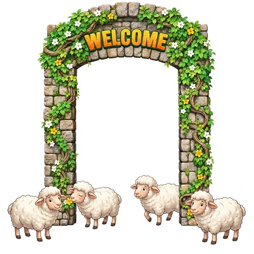 Peryiter 3 Pcs Safari Rainforest Vines Rocks 2026 Vbs Themed Party Decorations Banner Welcome Porch Sign with 1 Double Sided Tape for Summer Camp Birthday Hawaii Themed Activity(Vines Rocks Style)
