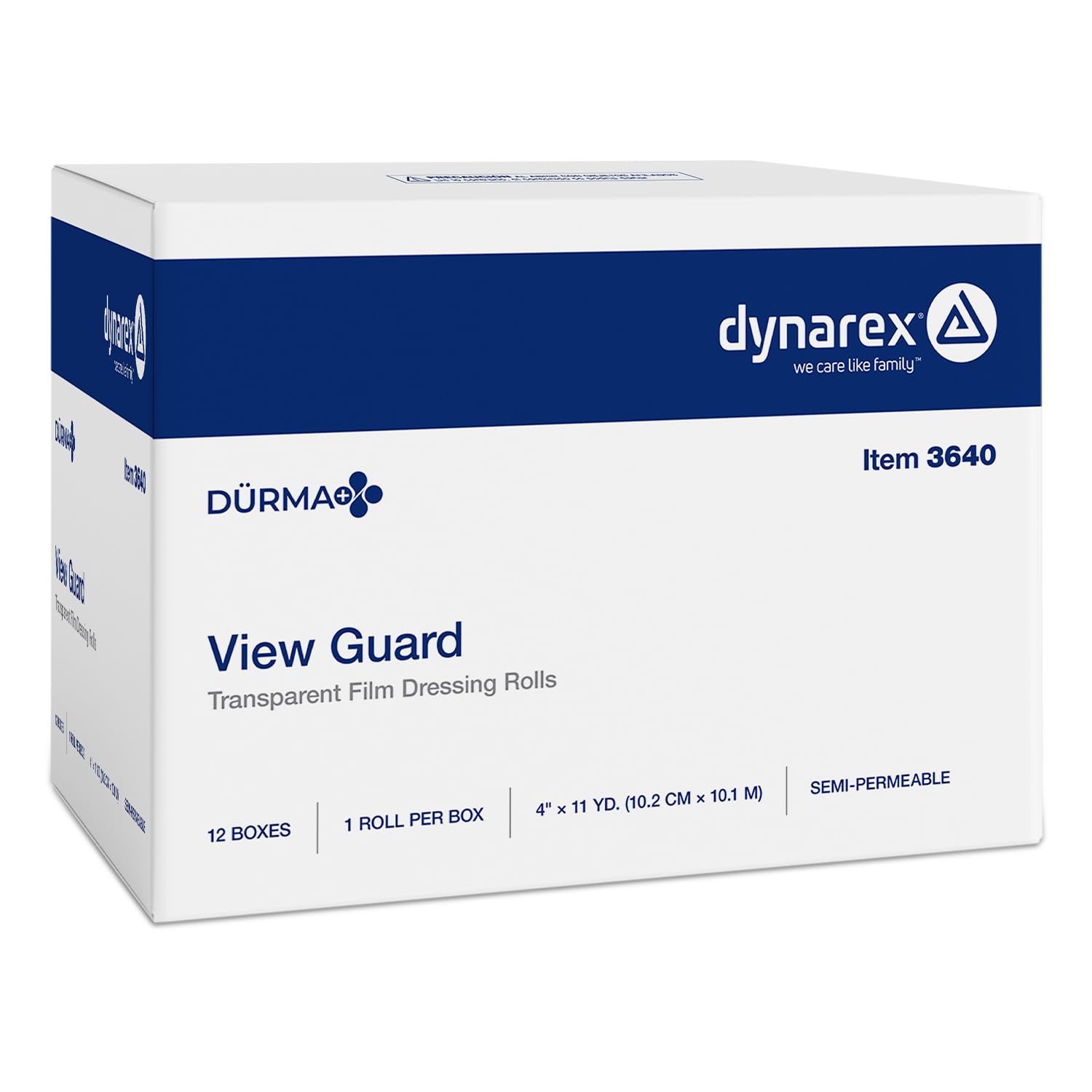 Dynarex View Guard Transparent Film Dressing Rolls, Non-Sterile Transparent Film Dressing that Protects Minor Wounds and Easily Conforms to Body