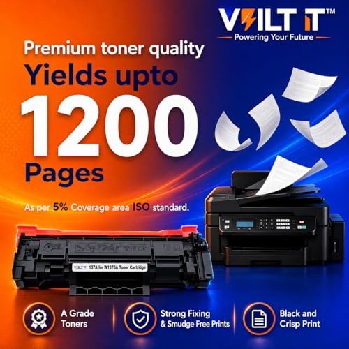 Image of Laser Toner Cartridge 137A Compatible with LaserJet Series M208Dw, M232Dwc, M233Dw, M233Sdw, M233Sdn Black Printer (VTC - 137A)
