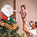D-FantiX Santa Tree Topper, Large Christmas Tree Topper Santa Hugger Xmas Christmas Tree Decorations Party Home Decor