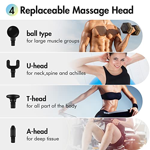 Sejoy Massage Gun Deep Tissue 10 Speed Usb Charging,Portable Handheld Massager,Percussion Massager,Muscle Massager Gun,Ultra Small & Quiet Muscle Massage Gun,Pain Relief Muscle,For Home Gym Outdoors #TOP1