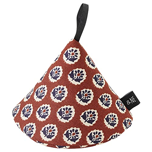 アンドエヌイー(&NE) 日本製 三角鍋つかみ ノスタルジックレッド 幅12.5×高さ9cm NHK-252-NGRD