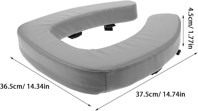 Almohadilla acolchada para asiento de inodoro - Elevador de altura para inodoro impermeable - Almohadilla reutilizable para asientos de inodoro para uso en baño miniatura 8