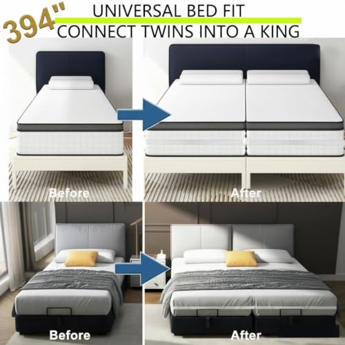 Locking Mattress Straps: Hold Mattress Together, Fits Twin XL to King - image 2
