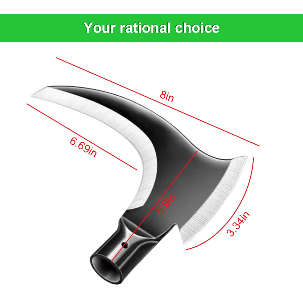 HASTHIP® Weed Remover Tool Without Handle - 2 in 1 Grass Removing Tool for Chopping - Image 2 thumbnail