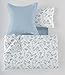 Estella pościel Paola z nadrukiem (5 części) – niebieskie łóżko 135/140 cm z torbą (S) poduszka – 50% bawełna/50% poliester – 144 nici