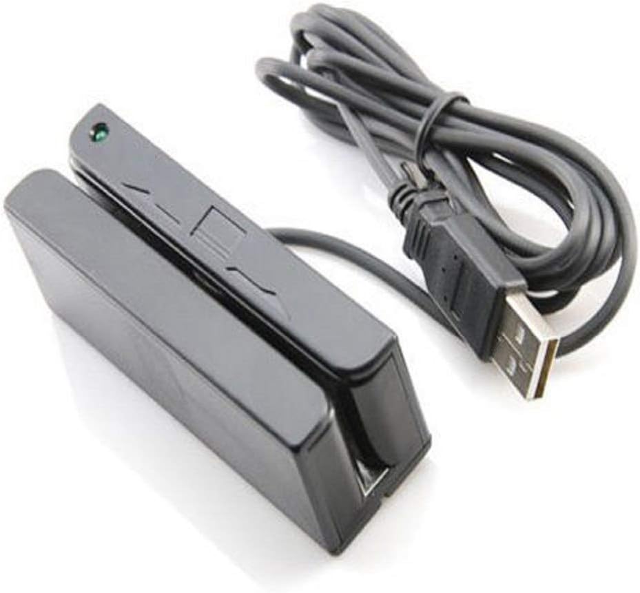 Premium Quality 3 Track USB Magnetic & Credit Card Reader Stripe Swipe Strip Scanner for USB PC