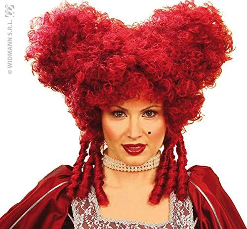 Ladies Baroque Noblewoman Burgundy Wig for Hair Accessory Fancy Dress