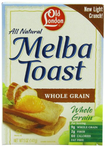 Old London Melba Toasts, Whole Grain, 5 Ounce (Pack of 12)