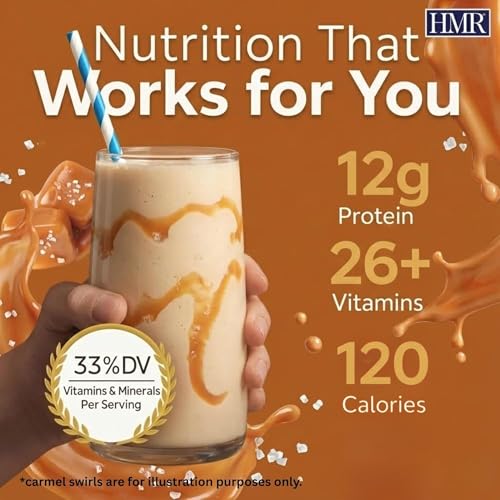 Image of HMR 120 Salted Caramel Meal Replacement Shake Powder, 12 Servings