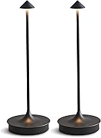 Vista 10 de Lámparas de mesa inalámbricas recargables, lámpara de escritorio LED de 4000 mAh, funciona con pilas, para exteriores, impermeable, portátil