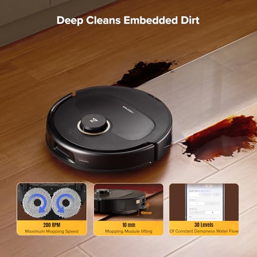image for roborock Qrevo S5V Robot Vacuum and Mop, FlexiArm Edge Mopping, 12,000
