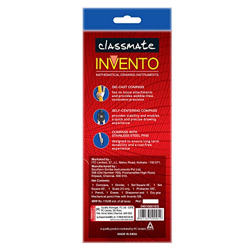 Image of Classmate Octane Neon Gel 25s Jar- 25 Blue Gel Pens Invento Geometry Box