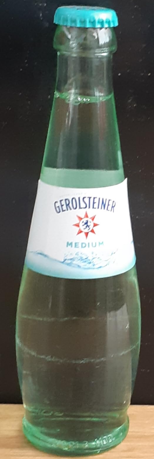 Gastro Medium Mineralwasser Gerolstein, 25 x 0,25L Glasflaschen, mit Mehrwegpfand