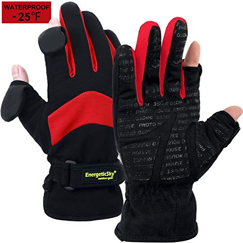 EnergeticSky Waterproof Winter Gloves,3M Thinsulate Ski & Snowboard Gloves for Men and Women,Touchscreen