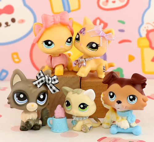 Zbqapfgyr GFVC3 Rare Mini Pet Lps Collie #58 And Short Hair Cat Wolfcat Baby Cat Action Figures Lps Toys thumb #1