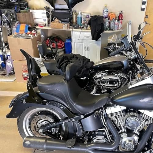 Sissy bar amovible chrome pour Harley Fat Boy FLSTF et Softail - 7