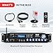 Pyle 3000W Multi-Channel Bluetooth Wireless Power Amplifier - Rack Mount - Stereo Receiver w/ FM Radio - USB/SD - Dual Mic w/ Echo - RCA - Headphone - LED Display - Cooling Fan - P3001BT
